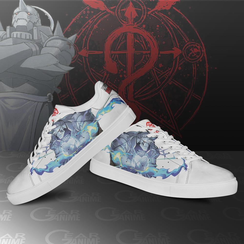 Alphonse Elric Skate Shoes Fullmetal Alchemist Custom Anime Shoes