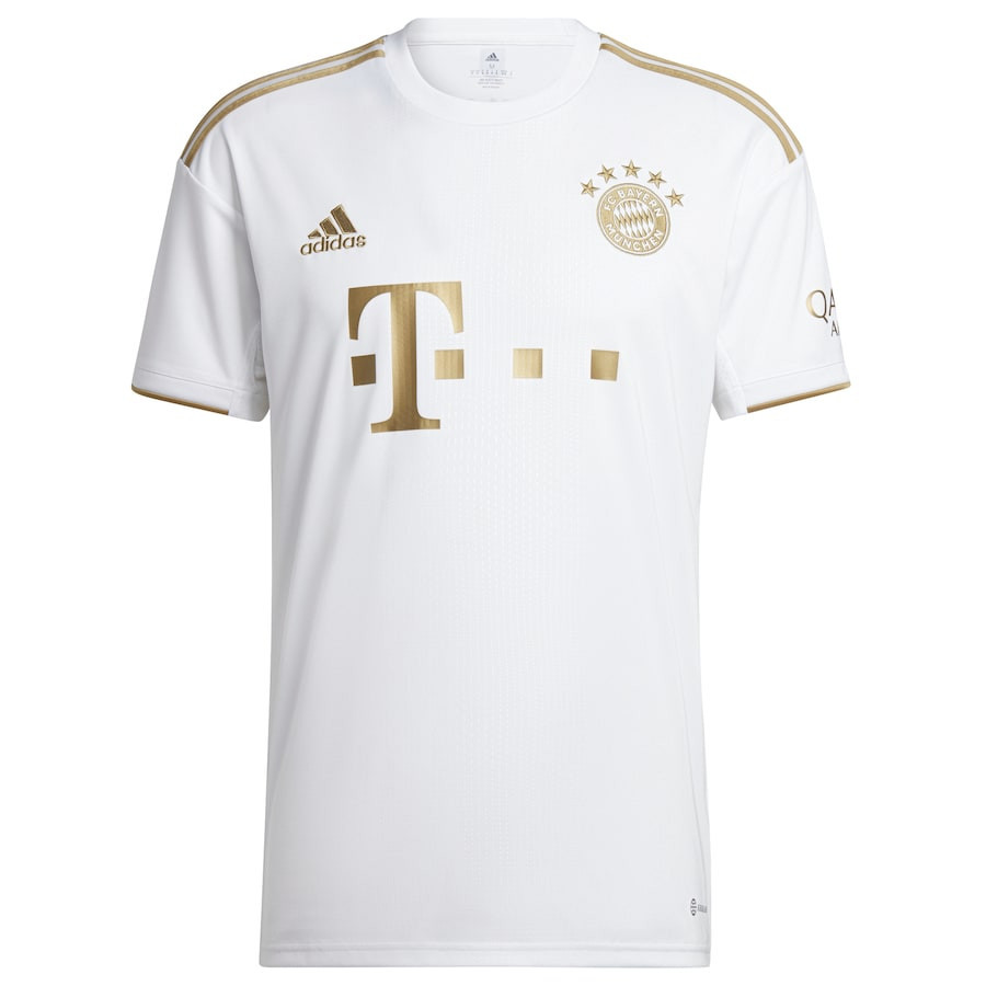 Alphonso Davies 19 Bayern Munich 2022/23 Away Player Soccer Jersey – White