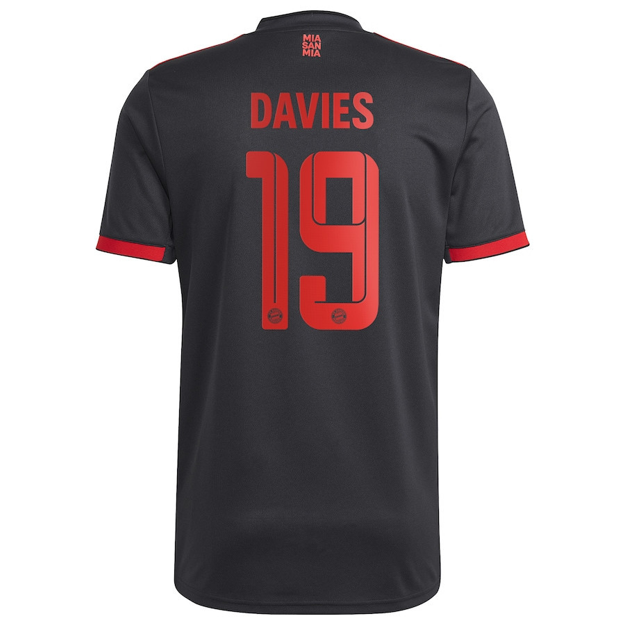 Alphonso Davies 19 Bayern Munich 2022/23 Third Player Soccer Jersey – Charcoal Alphonso Davies 19 Bayern Munich 2022/23 Third Player Soccer Jersey – Charcoal