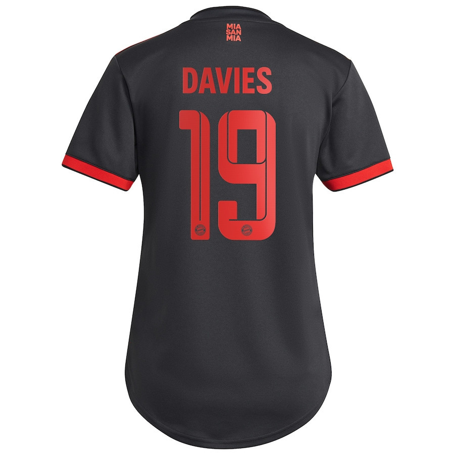 Alphonso Davies 19 Bayern Munich Women 2022/23 Third Soccer Jersey – Charcoal Alphonso Davies 19 Bayern Munich Women 2022/23 Third Soccer Jersey – Charcoal