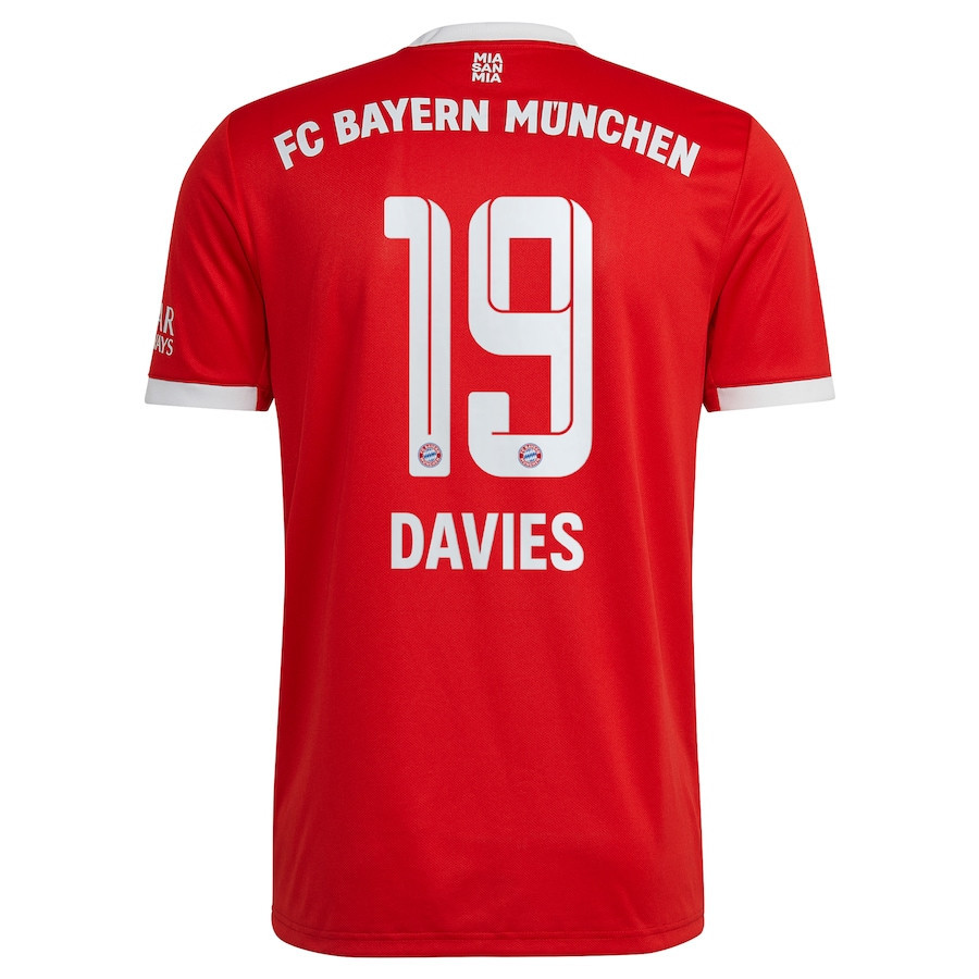 Alphonso Davies 19 Bayern Munich 2022/23 Home Player Soccer Jersey – Red Alphonso Davies 19 Bayern Munich 2022/23 Home Player Soccer Jersey – Red