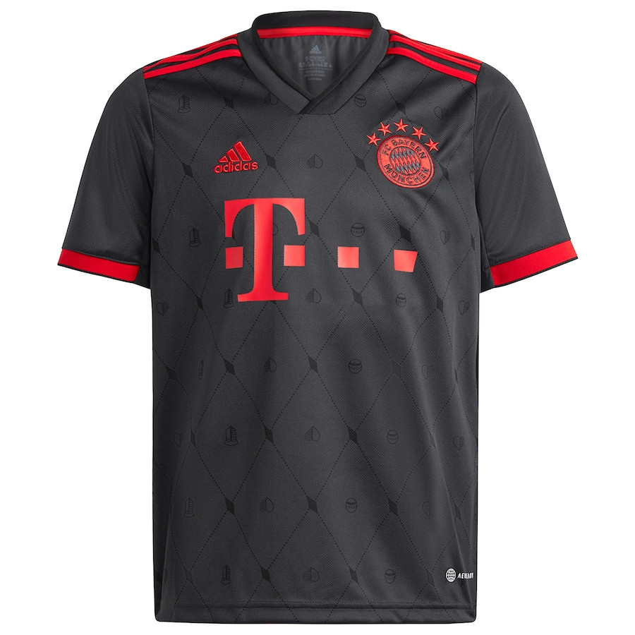 Alphonso Davies 19 Bayern Munich 2022/23 Third Player Soccer Jersey – Charcoal