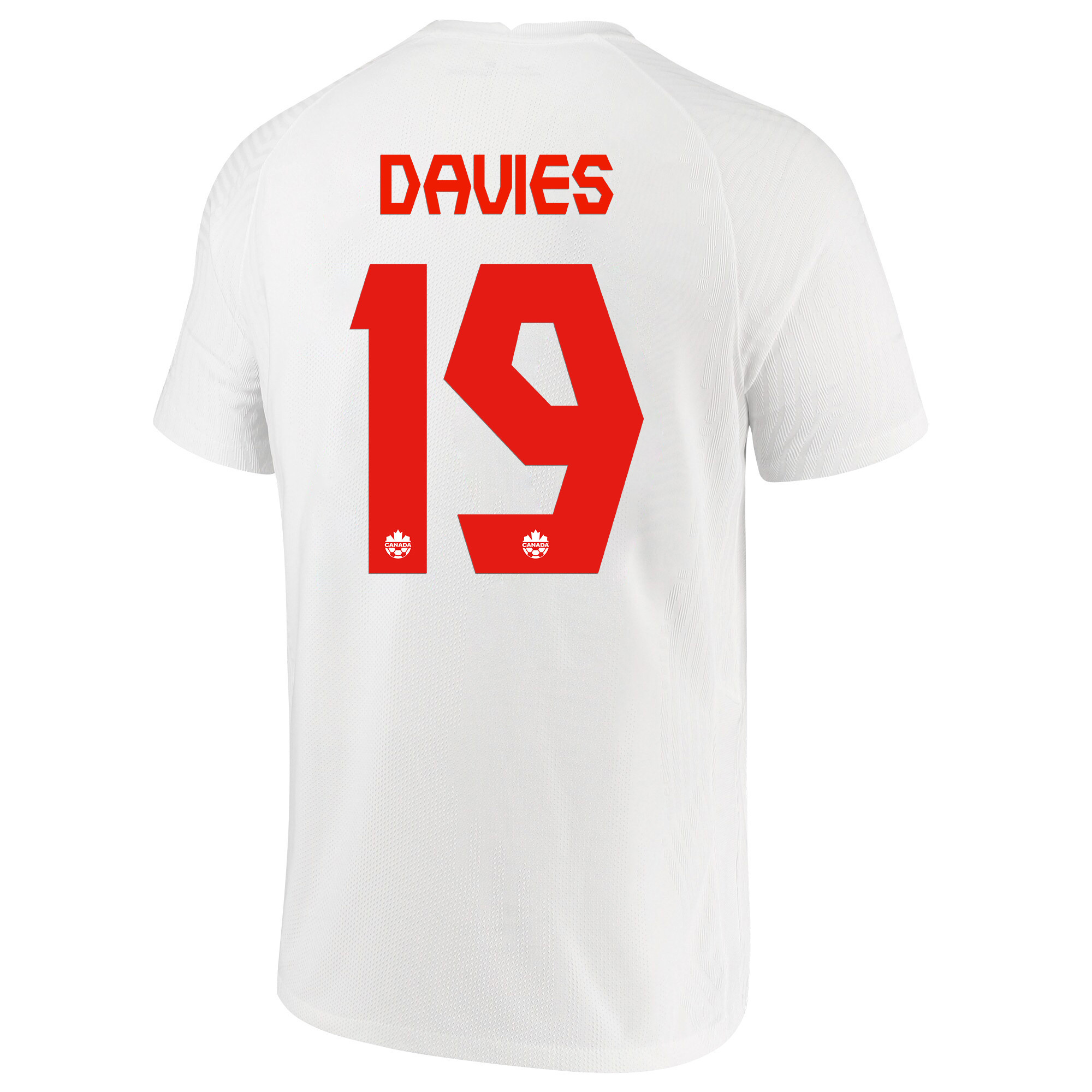 Alphonso Davies 19 Canada National Team FIFA World Cup Qatar 2022 Patch Away Soccer Jersey,