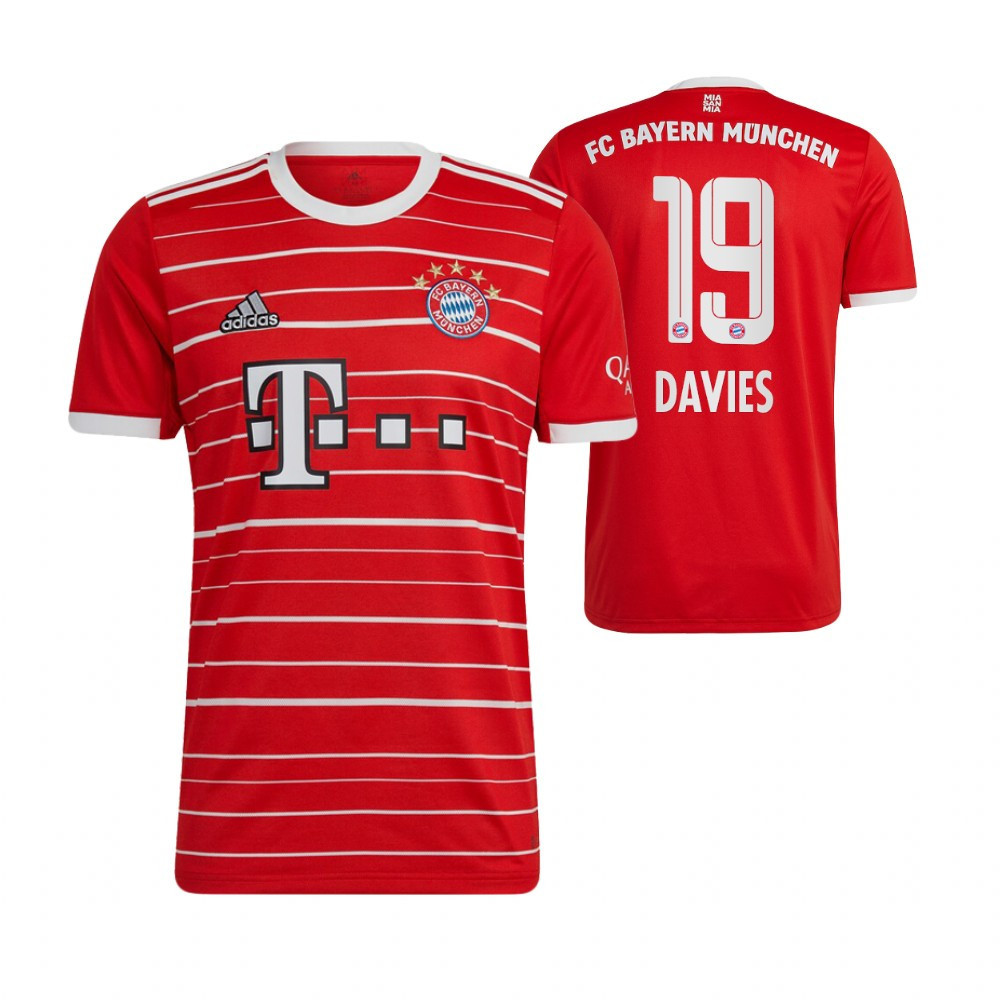 Alphonso Davies 19 FC Bayern Munich 2022/23 Home Men Soccer Jersey – Red