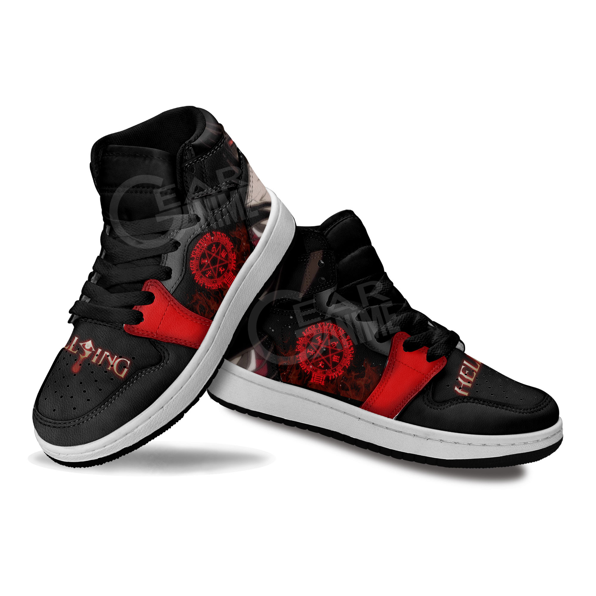 Alucard Kids Sneakers Hellsing Anime Kids Shoes