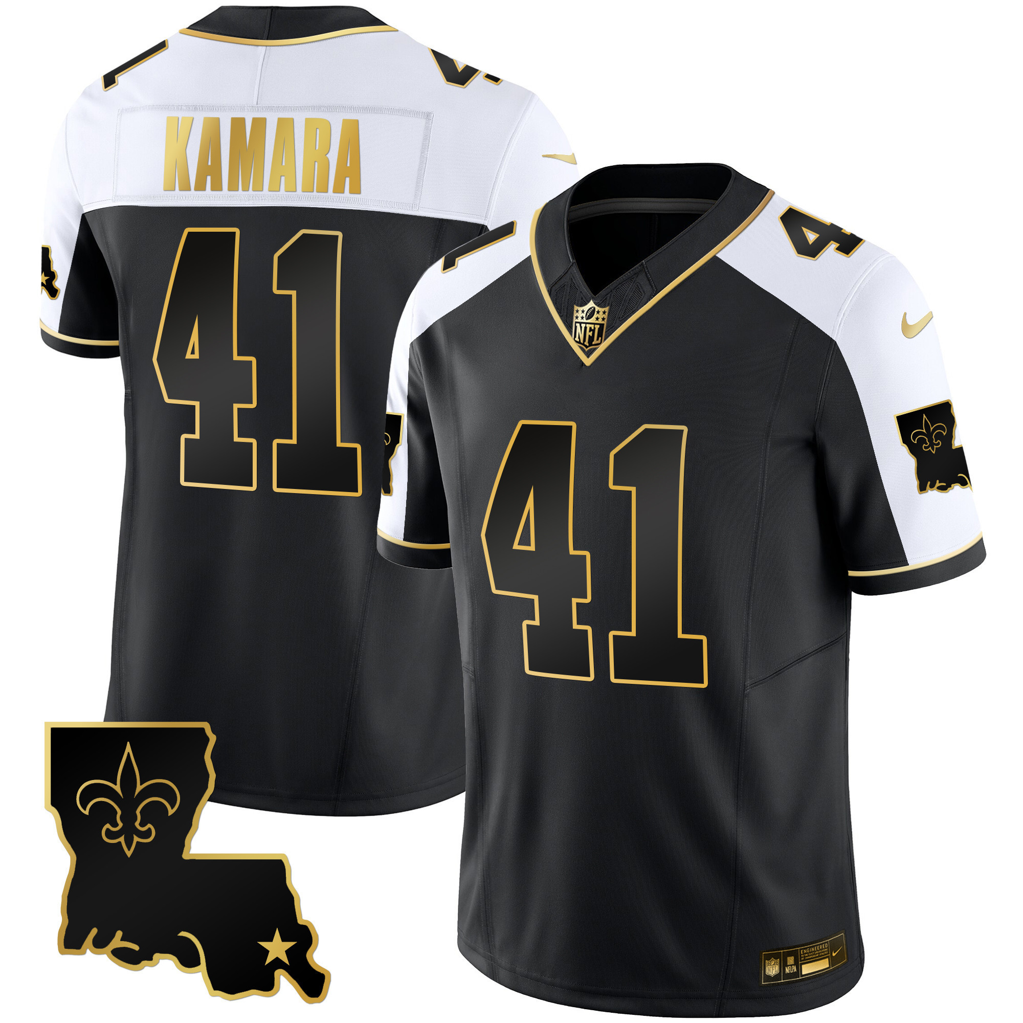 Alvin Kamara Men's New Orleans Saints 1987 Legacy Gold Vapor Alternate Jersey - All Stitched 