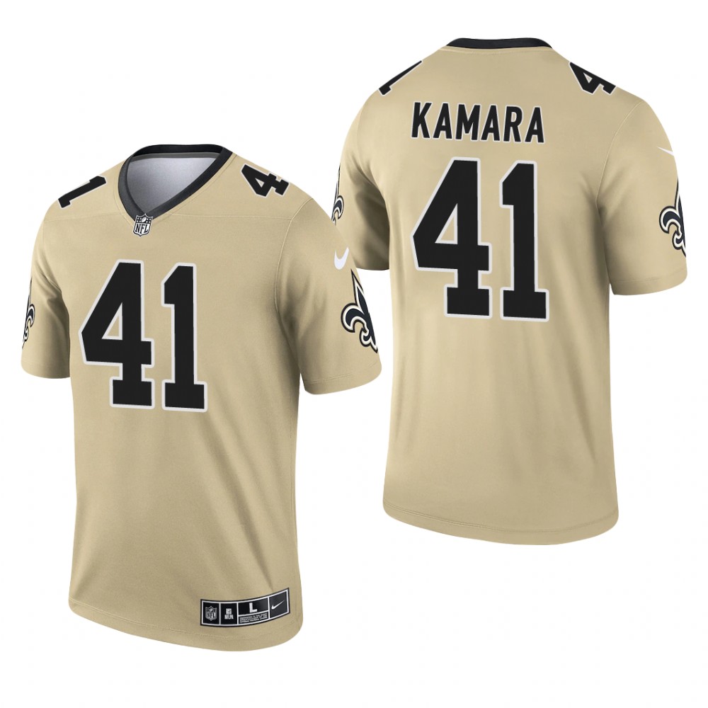 Alvin Kamara New Orleans Saints Gold Jersey Inverted Legend – Men’s