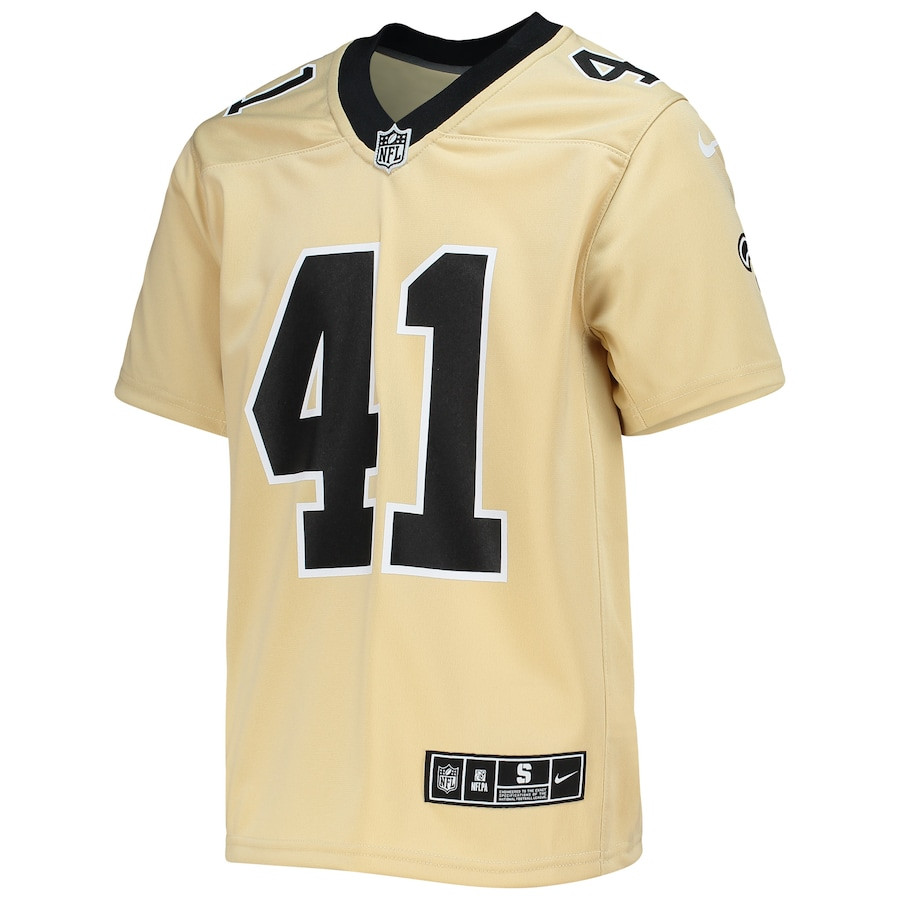 Alvin Kamara New Orleans Saints Youth Inverted Team Game Stitched Jersey – Gold
