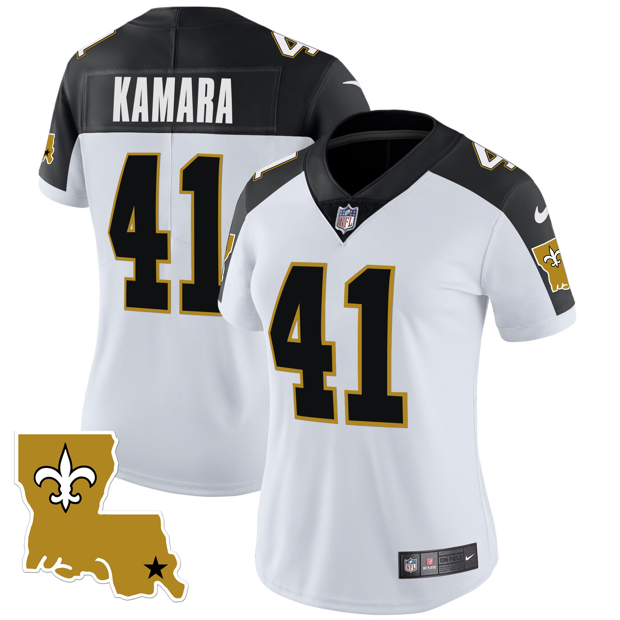 Alvin Kamara Women's New Orleans Saints 1987 Legacy Vapor Inverted Jersey - All Stitched 