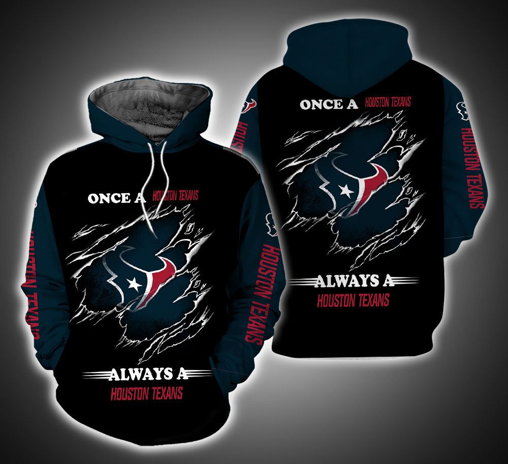 Always a Houston Texans Fan 3D Print Hoodie