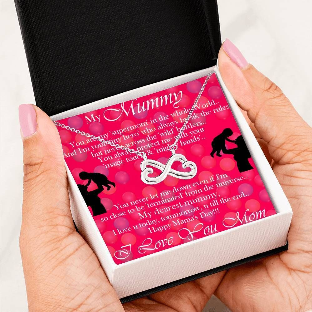 Always Be With You Infinity Heart Necklace Gift For Mother
