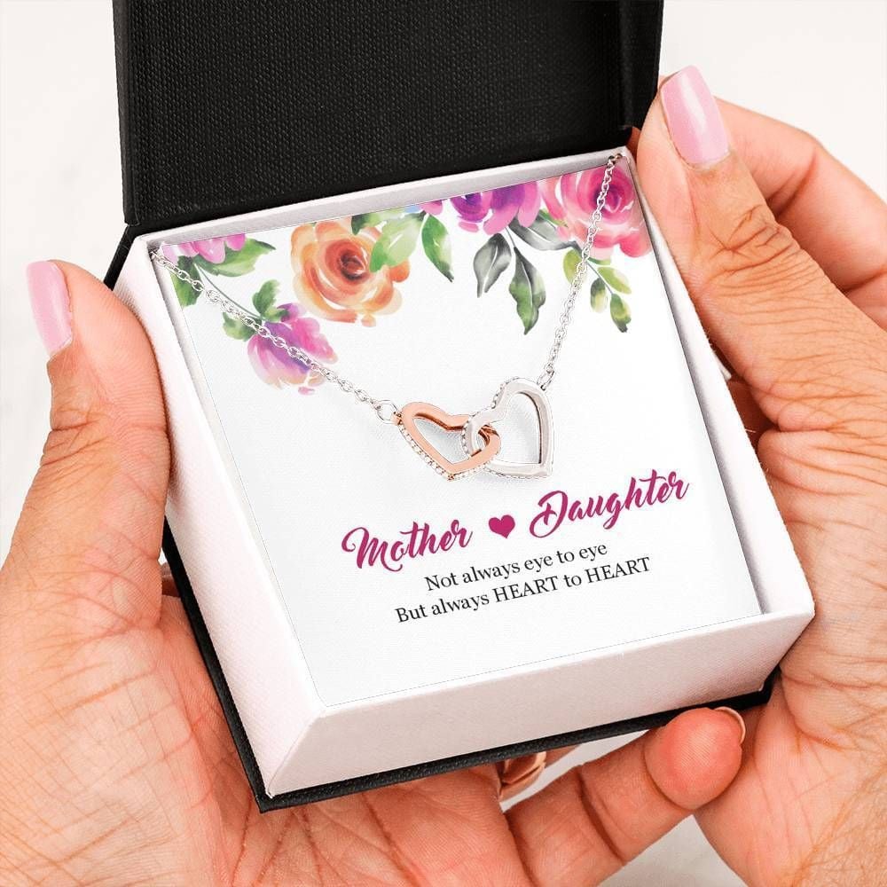 Always Heart To Heart Interlocking Hearts Necklace Gift For Mother