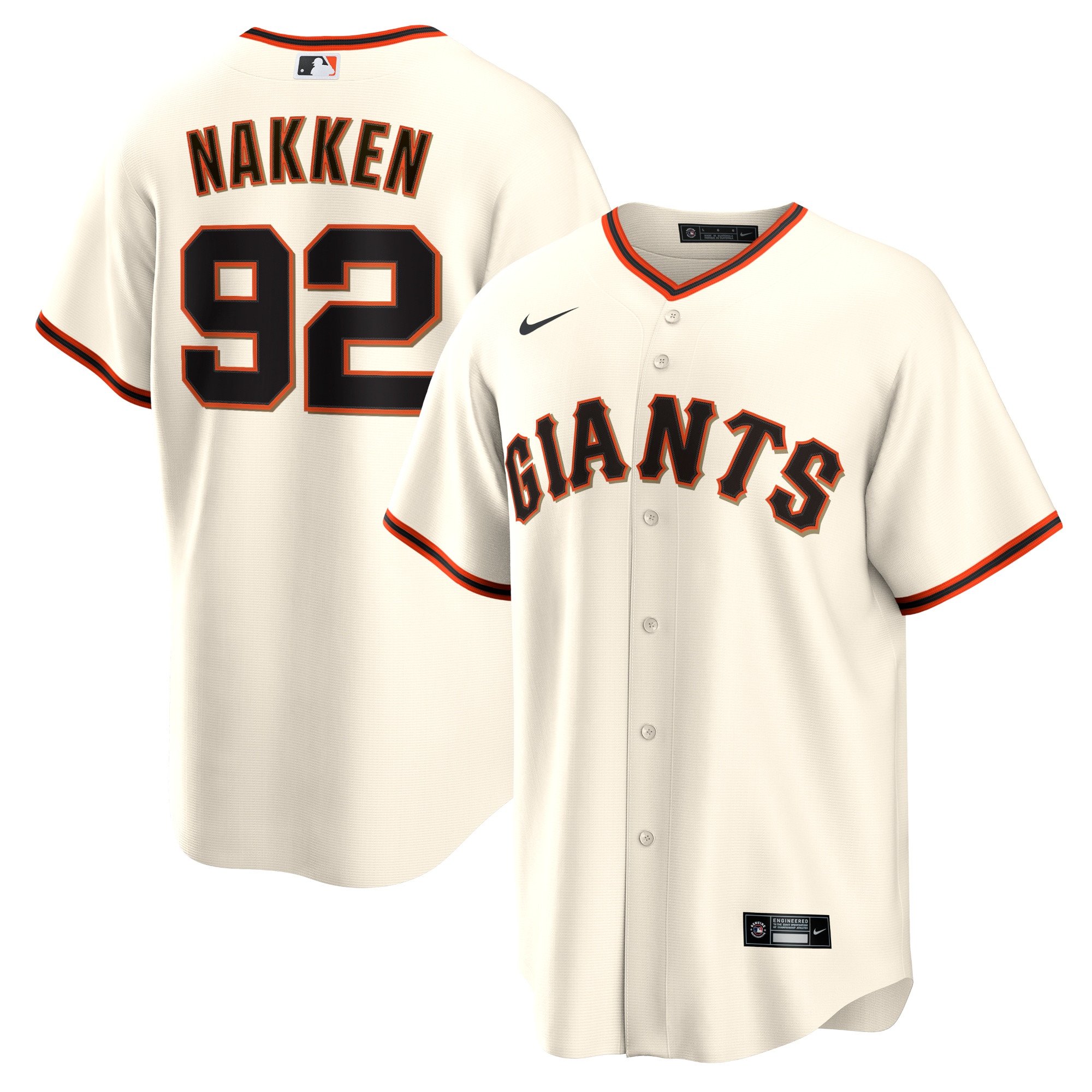 Alyssa Nakken San Francisco Giants Nike Home  Player Stitched Jersey – Cream