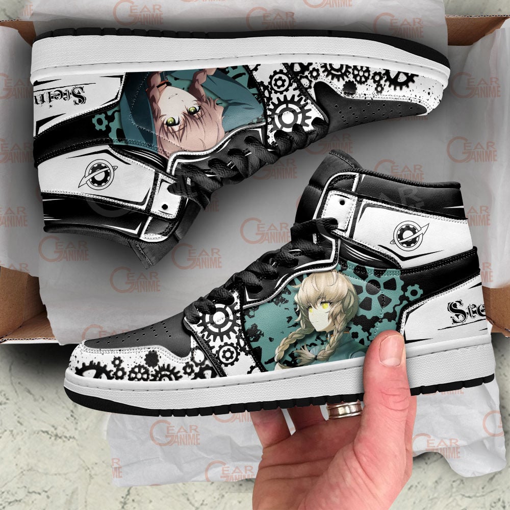 Amane Suzuha JD1s Sneakers Steins Gate Anime Shoes, Air Jordan Hightop