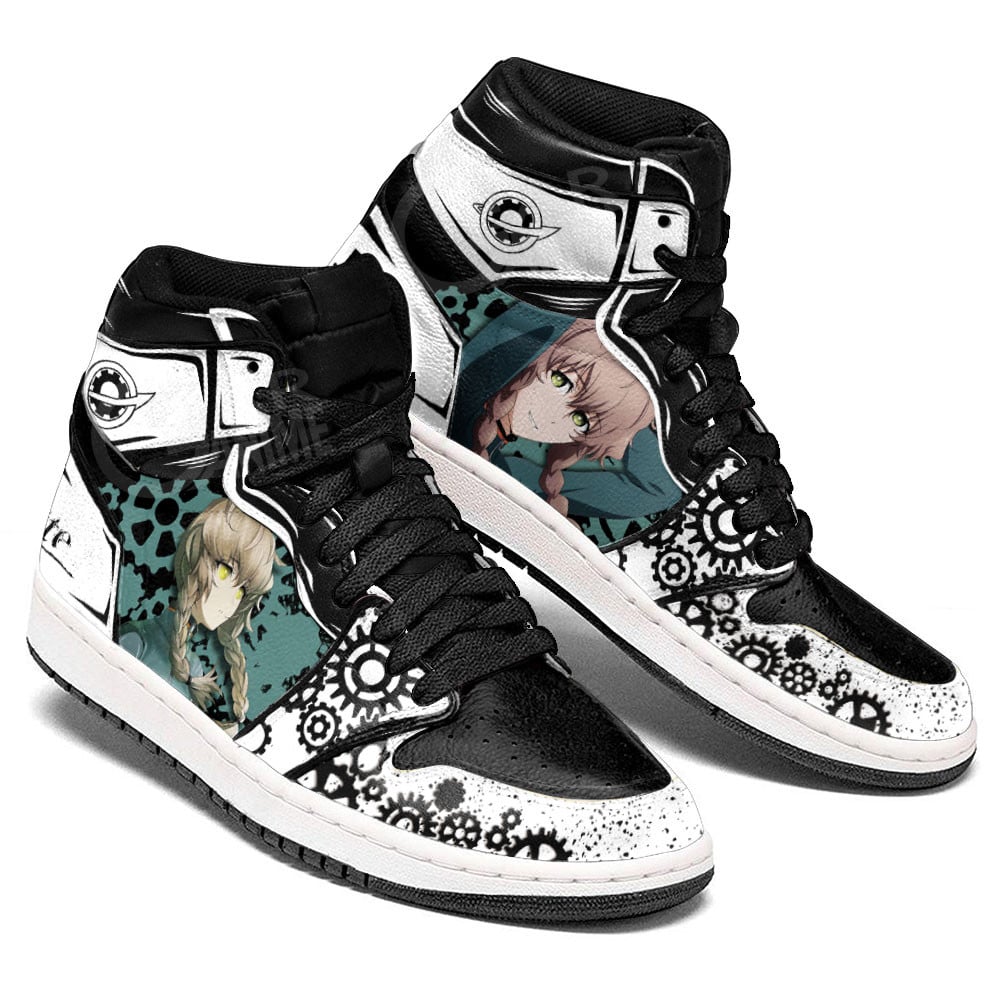 Amane Suzuha JD1s Sneakers Steins Gate Anime Shoes, Air Jordan Hightop