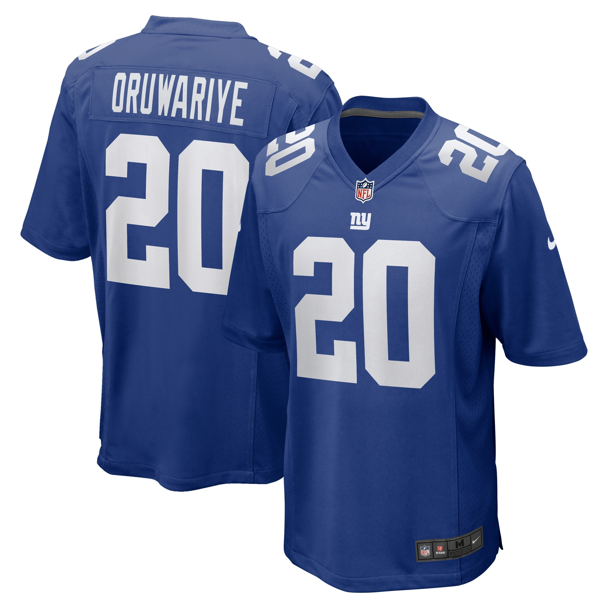 Amani Oruwariye 20 New York Giants Men Game Stitched Jersey – Royal