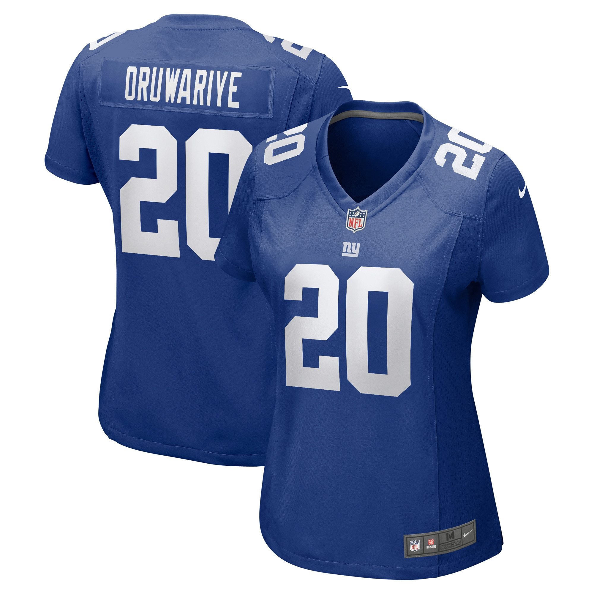 Amani Oruwariye 20 New York Giants Women’s Game Stitched Jersey – Royal