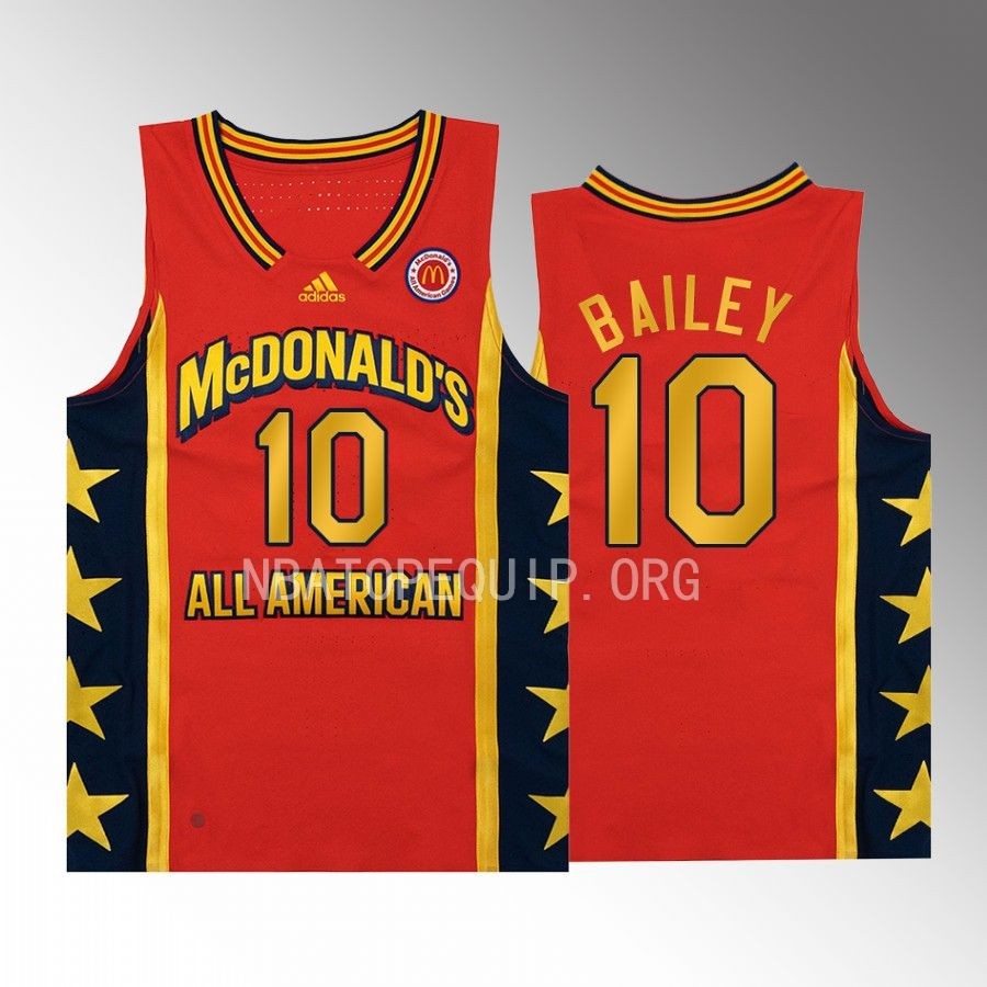 Amari Bailey 2022 McDonalds All-American #10 Red Jersey