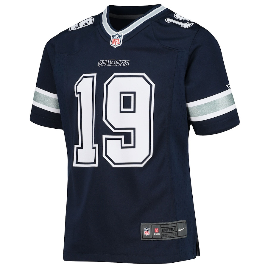 Amari Cooper 19 Dallas Cowboys Girls Youth Game Stitched Jersey – Navy