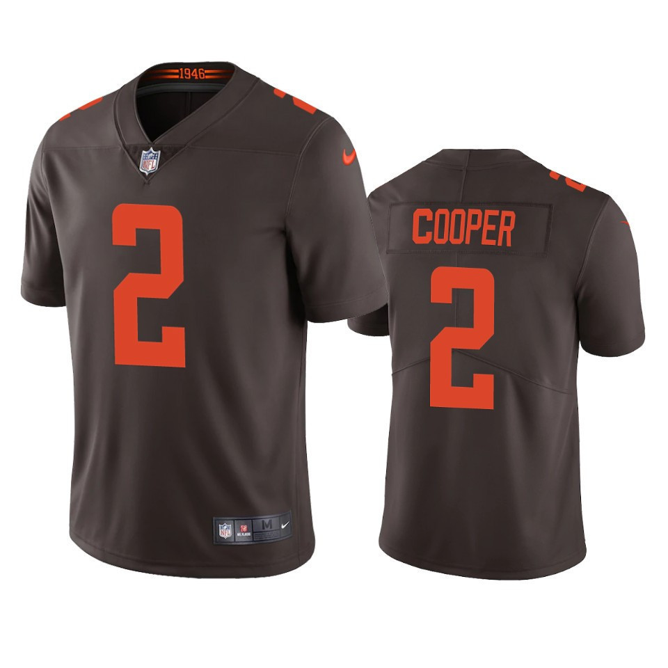 Amari Cooper 2 Cleveland Browns Alternate Game Stitched Jersey – Brown Stitched Jersey