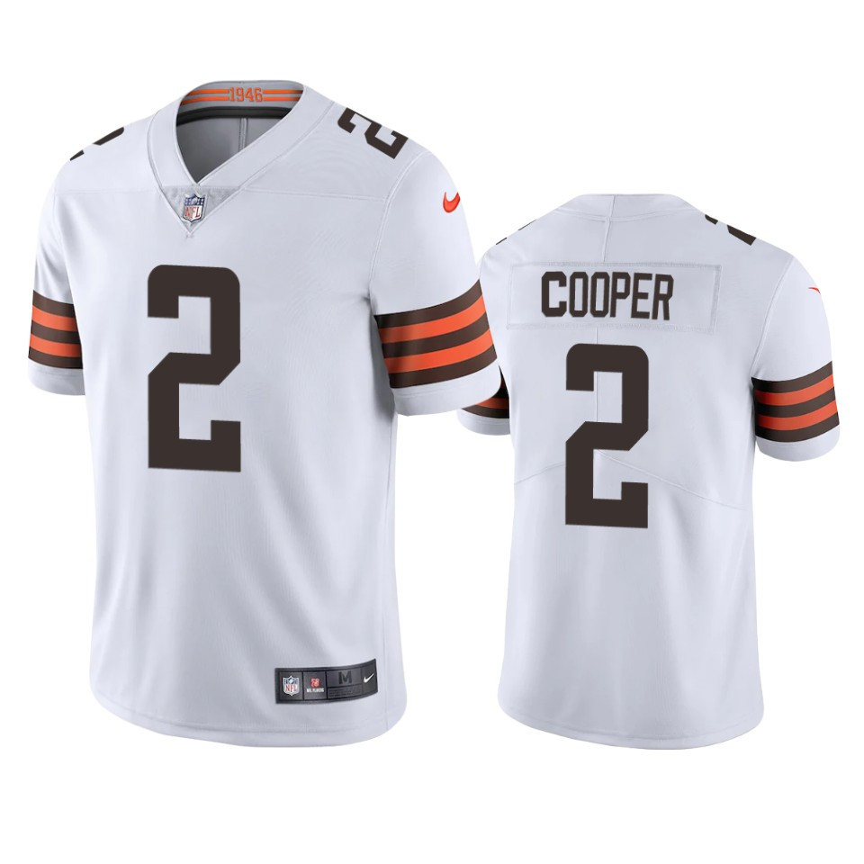 Amari Cooper 2 Cleveland Browns White Vapor Limited Stitched Jersey
