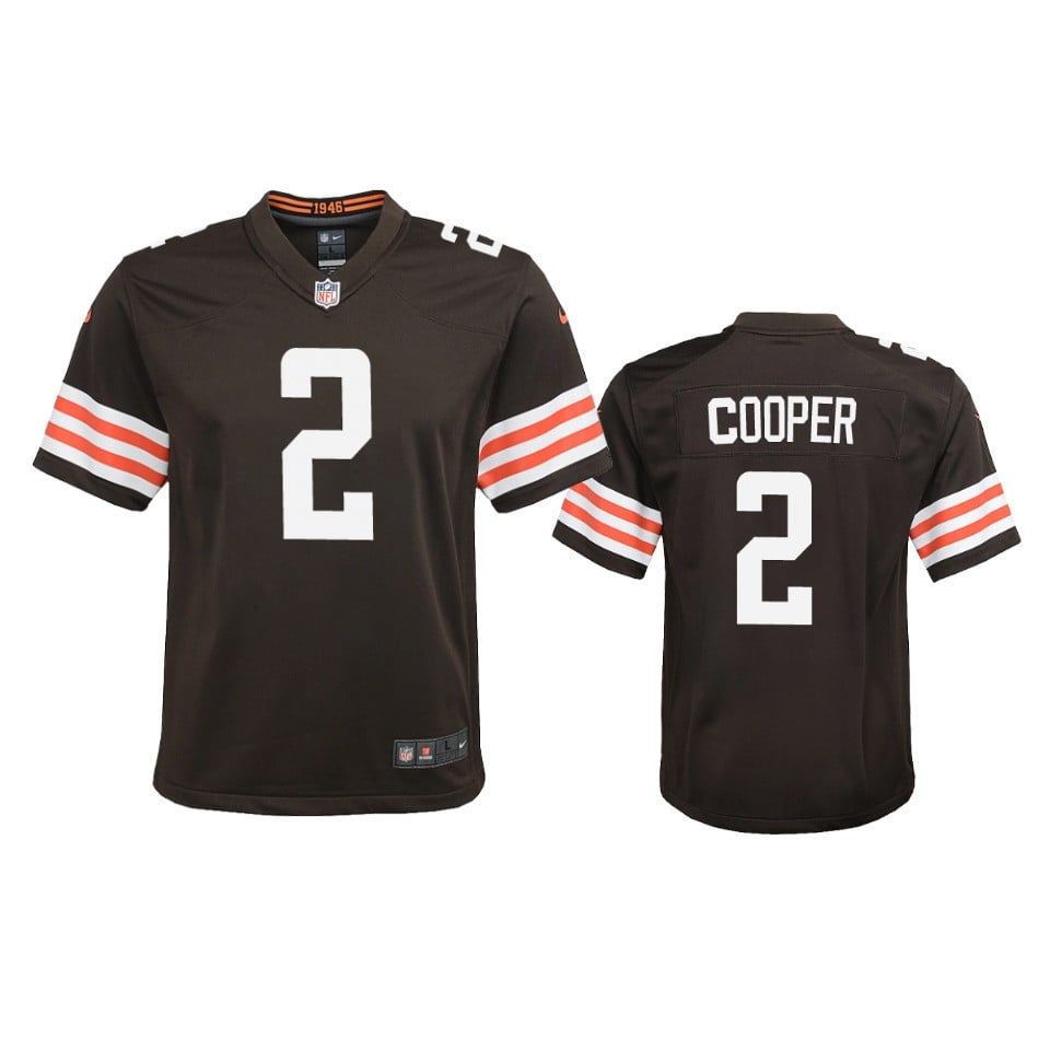 Amari Cooper 2 Cleveland Browns Youth Game Stitched Jersey – Brown Stitched Jersey