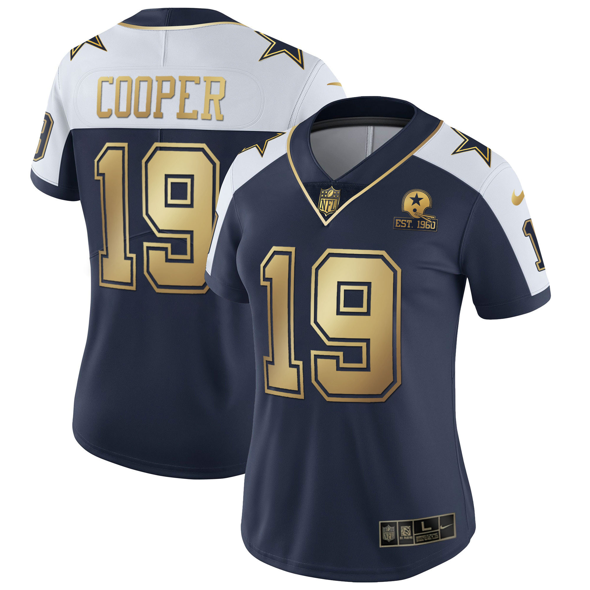Amari Cooper Dallas Cowboys Alternate Vapor Navy Gold Limited Jersey - All Stitched 