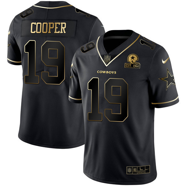 Amari Cooper Men's Dallas Cowboys Black Gold Collection Limited-Black Gold Jersey - All Stitched 