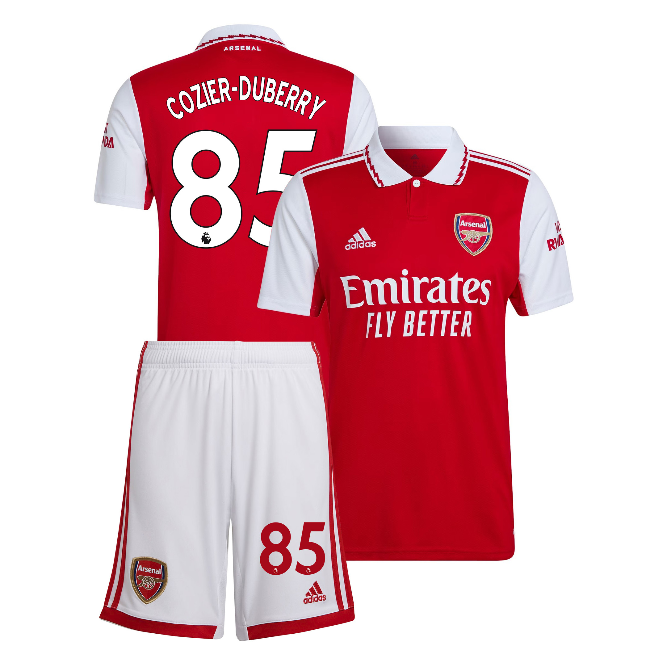 Amario Cozier-Duberry 85 Arsenal Home Kit 2022-23 Men Soccer Jersey – Red