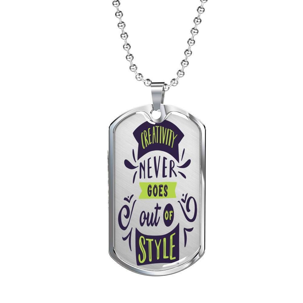 Amazing Motivational Gift For Mother Dog Tag Necklace