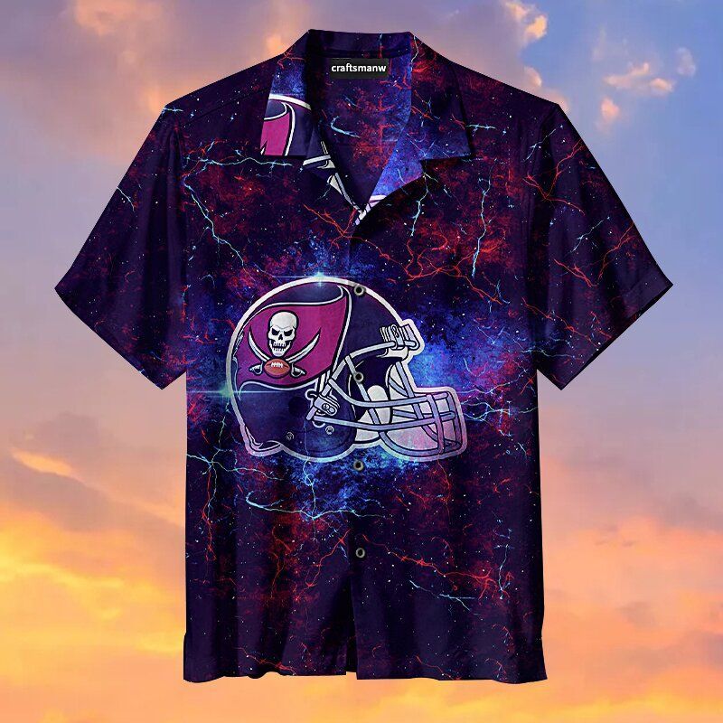 Amazing Tampa Bay Buccaneers Football Helmet NFL – Premium Hawaiian Shirt – Gift For Sports Lovers