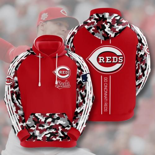 Amazon Sports Team Cincinnati Reds Camo Hoodie