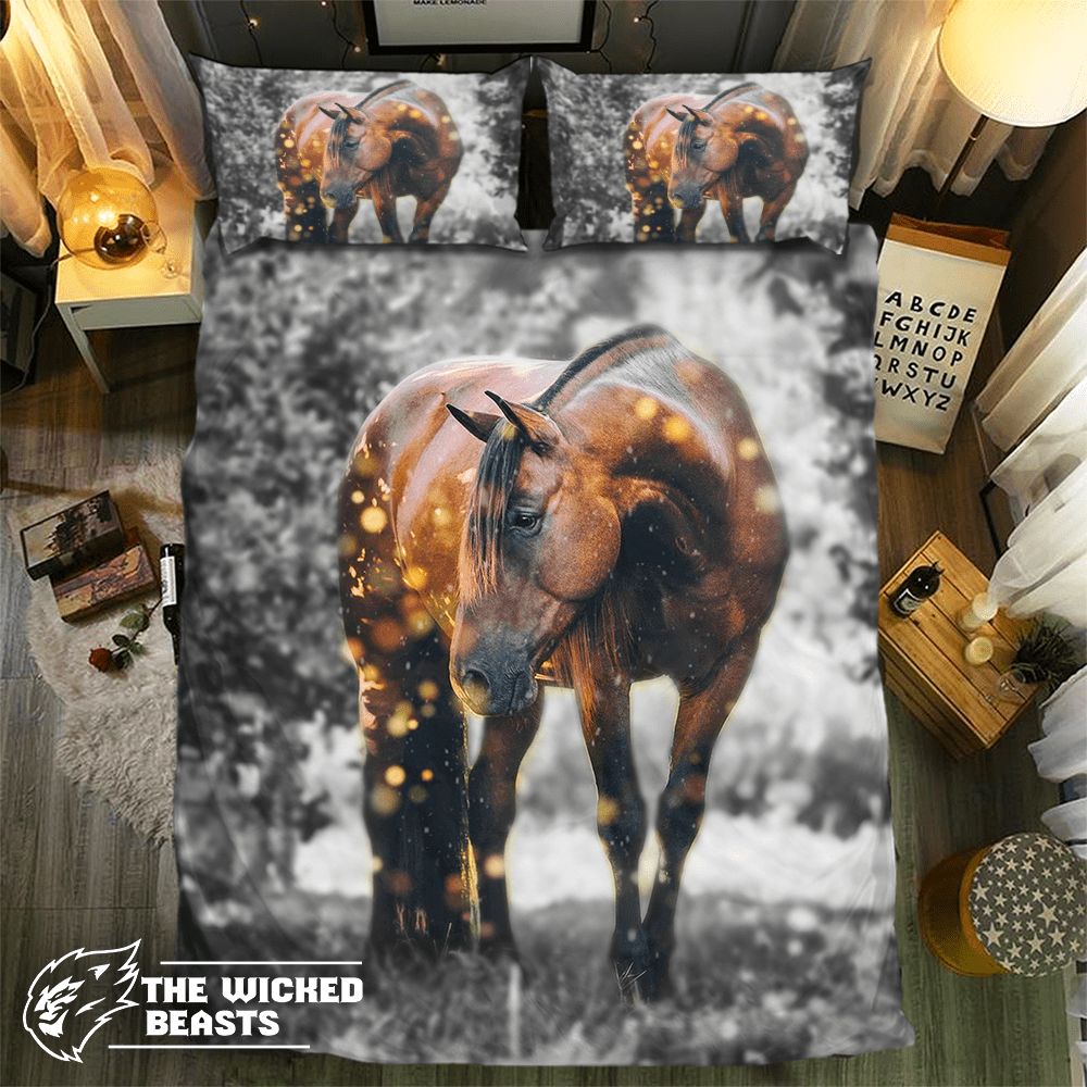 Amberparks Horse 3D Customized Duvet Cover Bedding Set