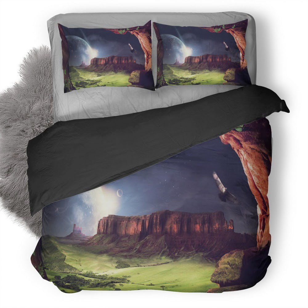 Ambient Lookout 3D Customized Duvet Cover Bedding Set