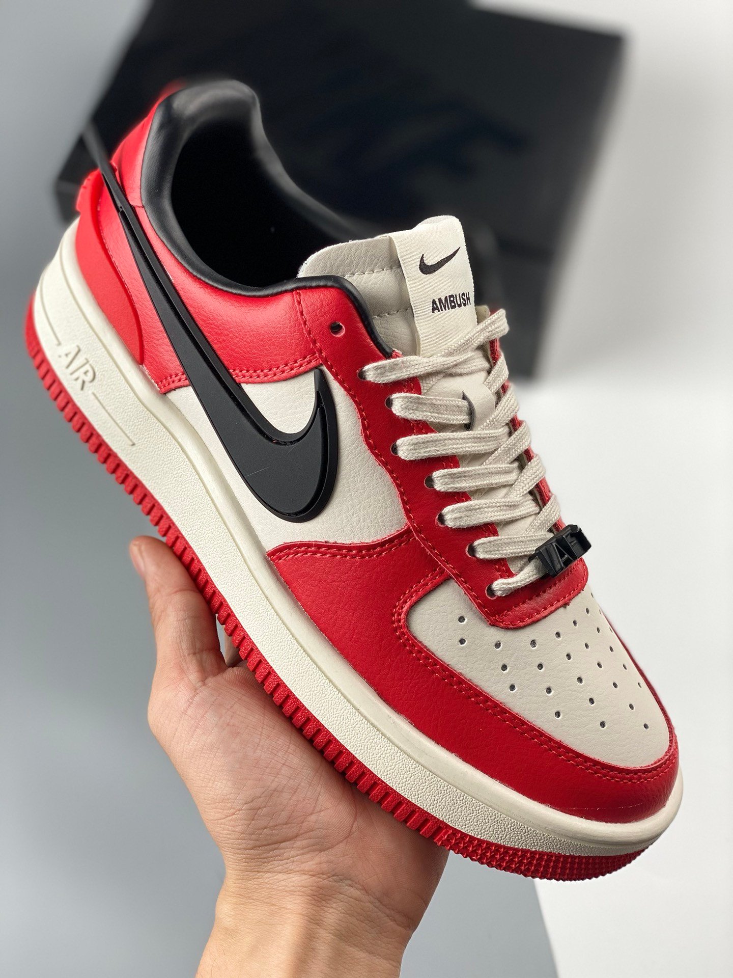 AMBUSH x Nike Air Force 1 Low “Chicago” Red White For Sale