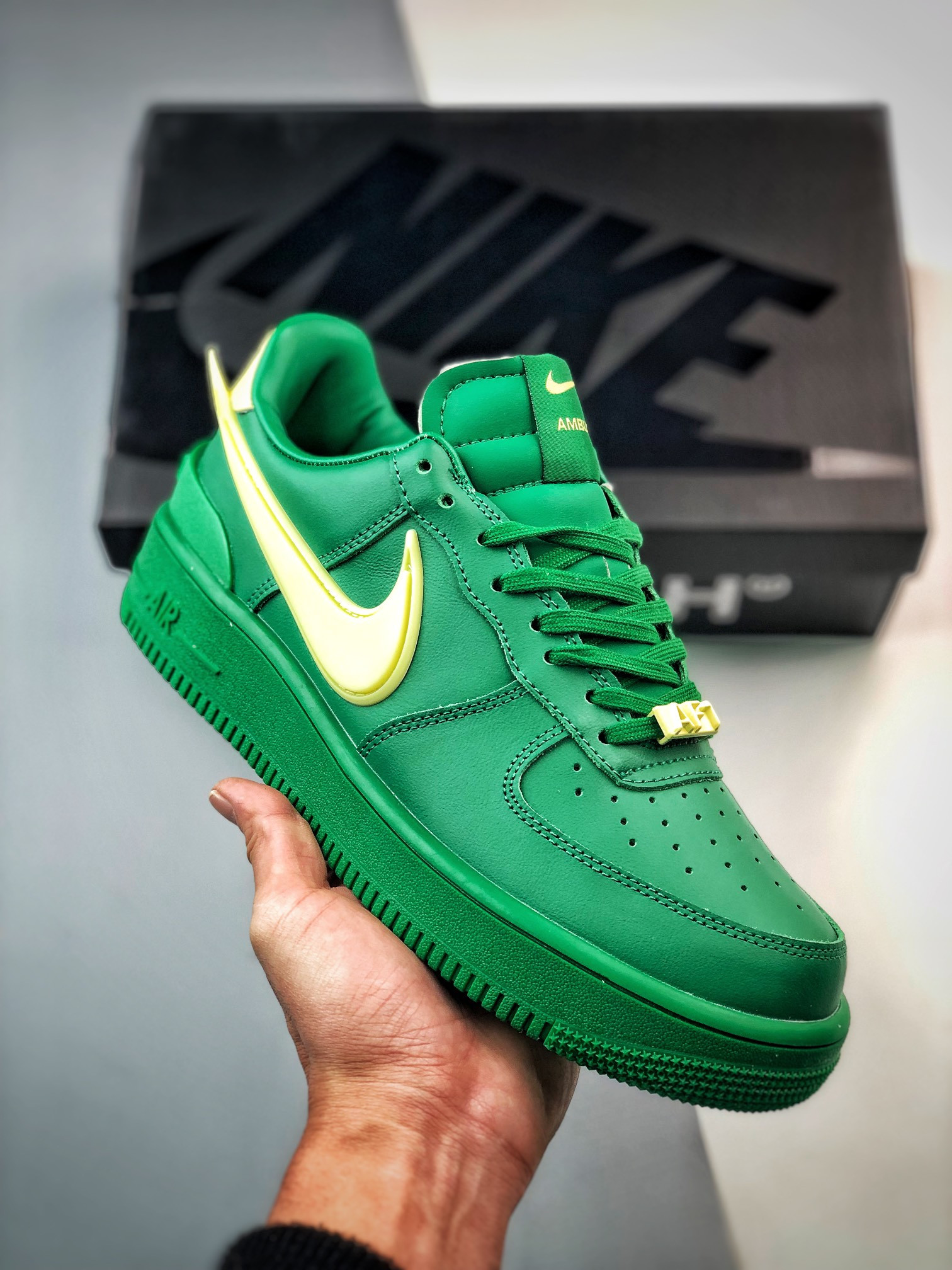 AMBUSH x Nike Air Force 1 Low Pine Green/Citron For Sale