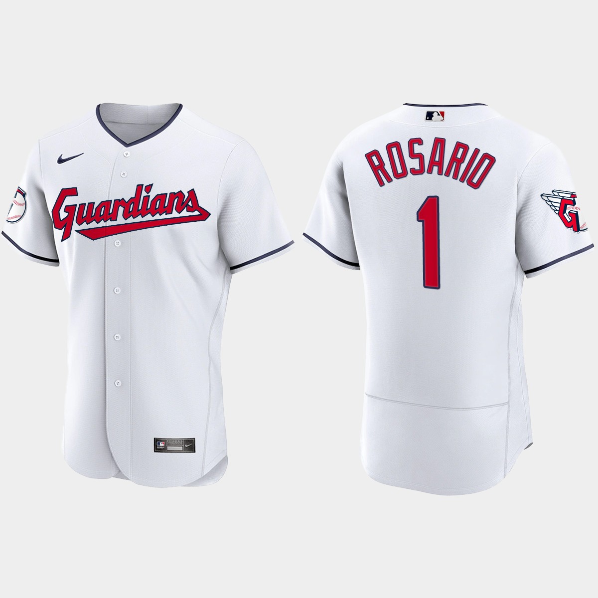 Amed Rosario Cleveland Guardians 2022 Home Jersey – White