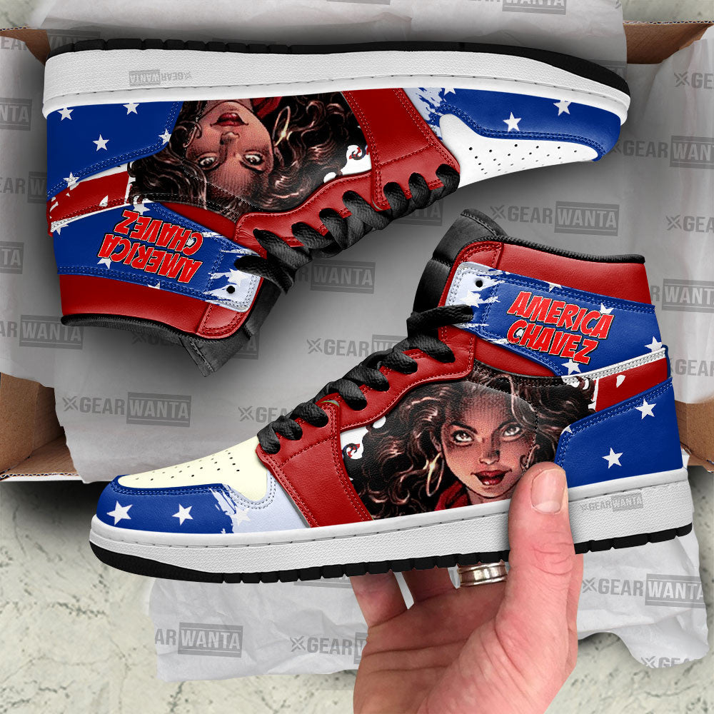America Chavez J1 Sneakers For Movies Fans, Air Jordan Hightop