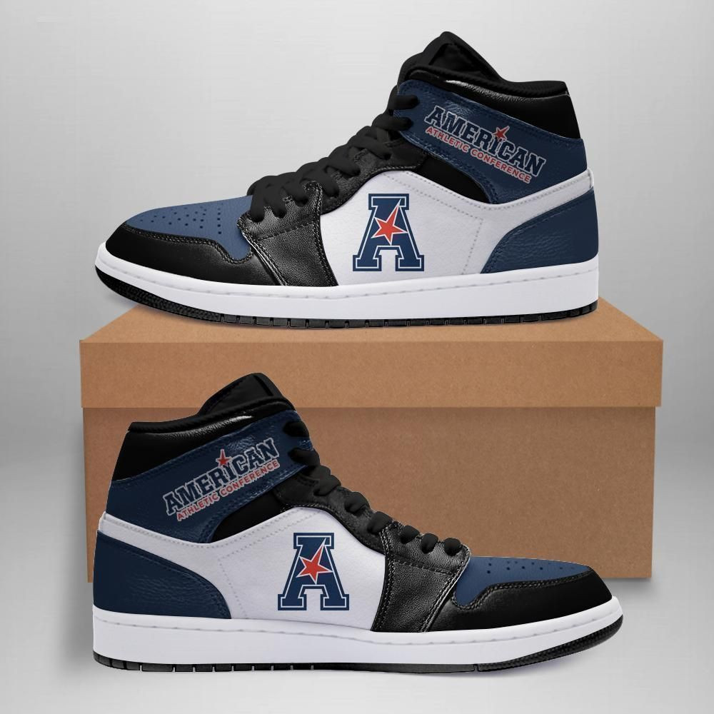 American Athletic Conference NCAA Fashion The best Sneakers Basketball Shoes Leather High Top Air Jordan Sneaker, Air Jordan Hightop