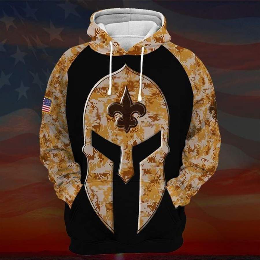 American Camouflage Knight New Orleans Saints Hoodie D All Over Print