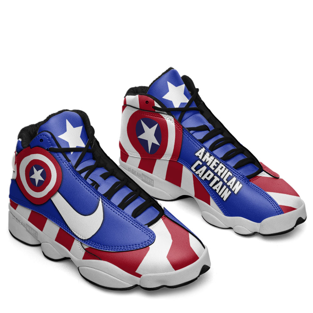 American Captain JD13 Sneakers Super Heroes Custom Shoes