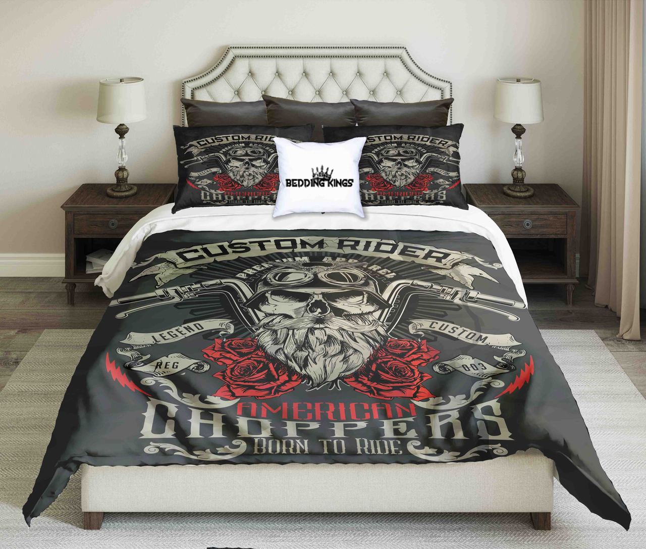 American Choppers Kings 3D Customized Duvet Cover Bedding Set