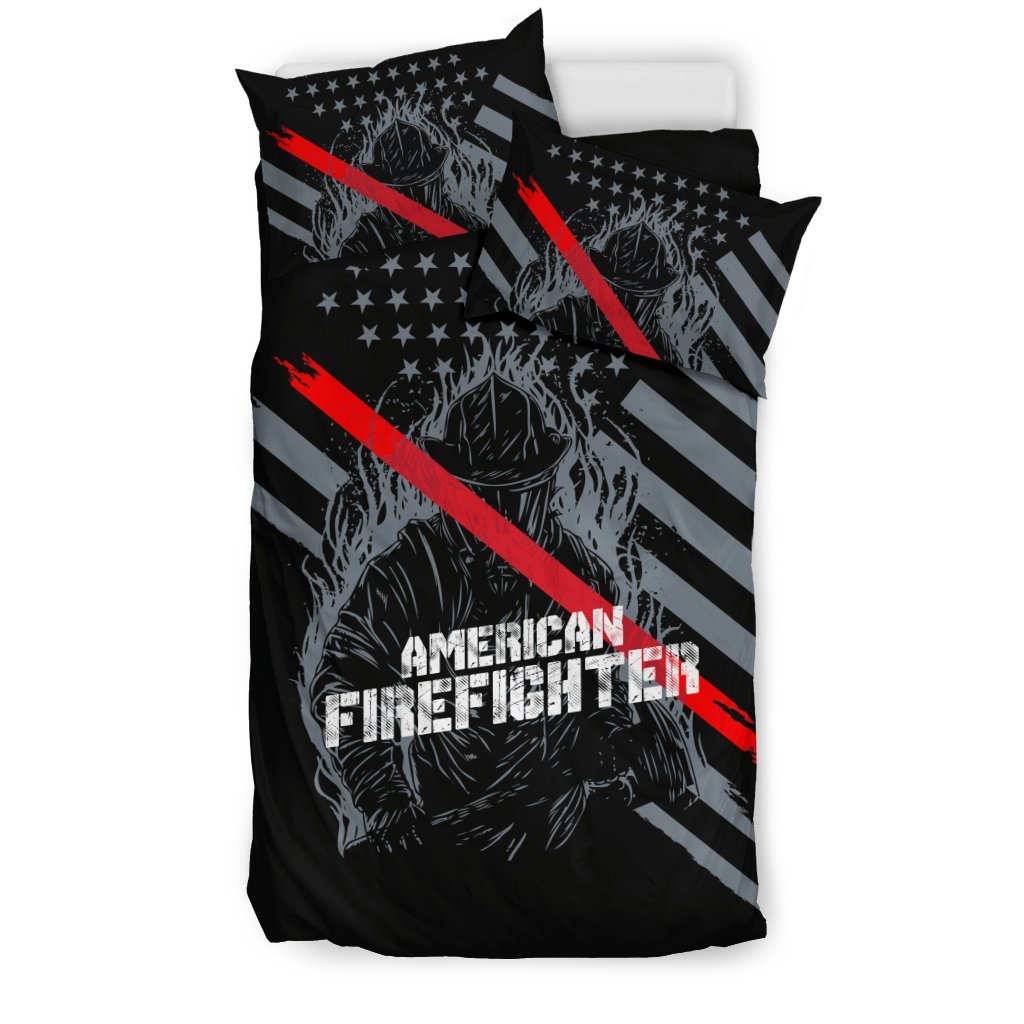 American Firefighter 3D Customized Duvet Cover Bedding Set