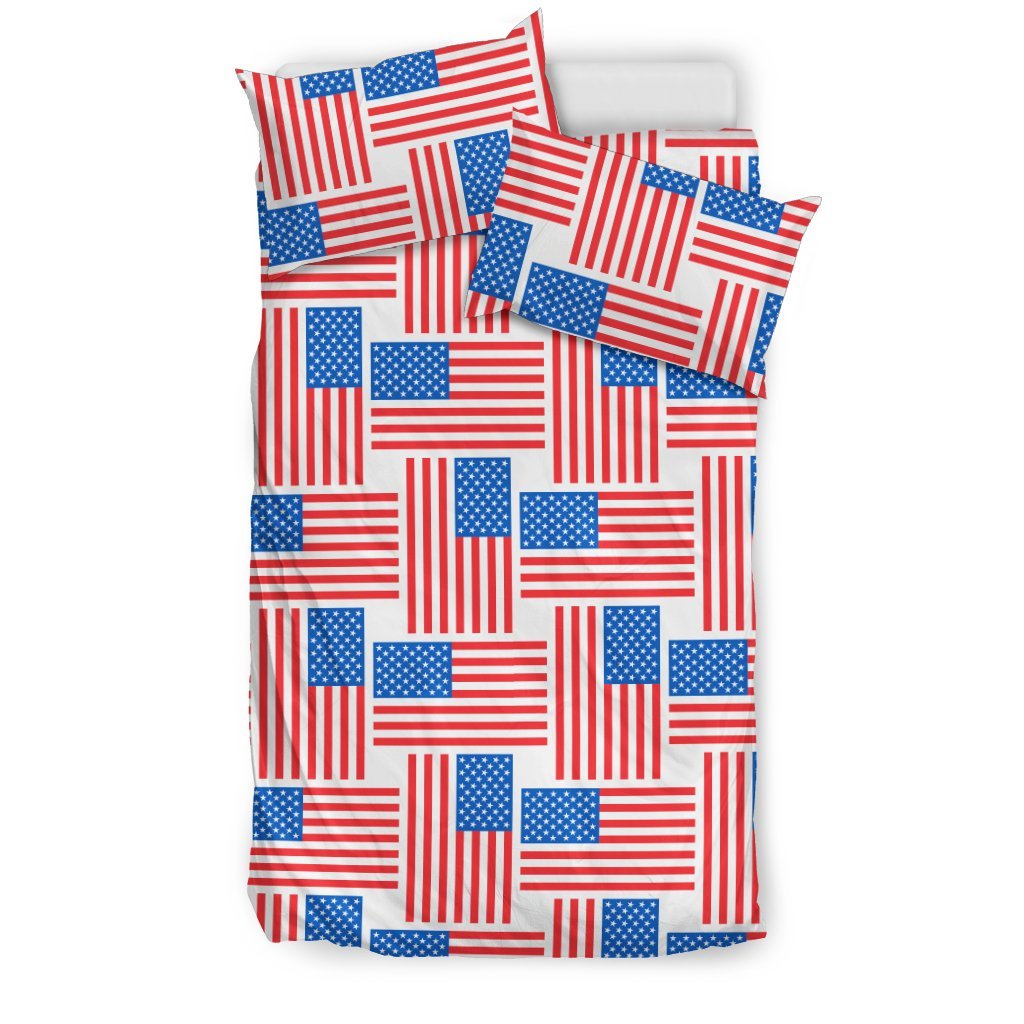 American Flag Cross Over 3D Customized Duvet Cover Bedding Set