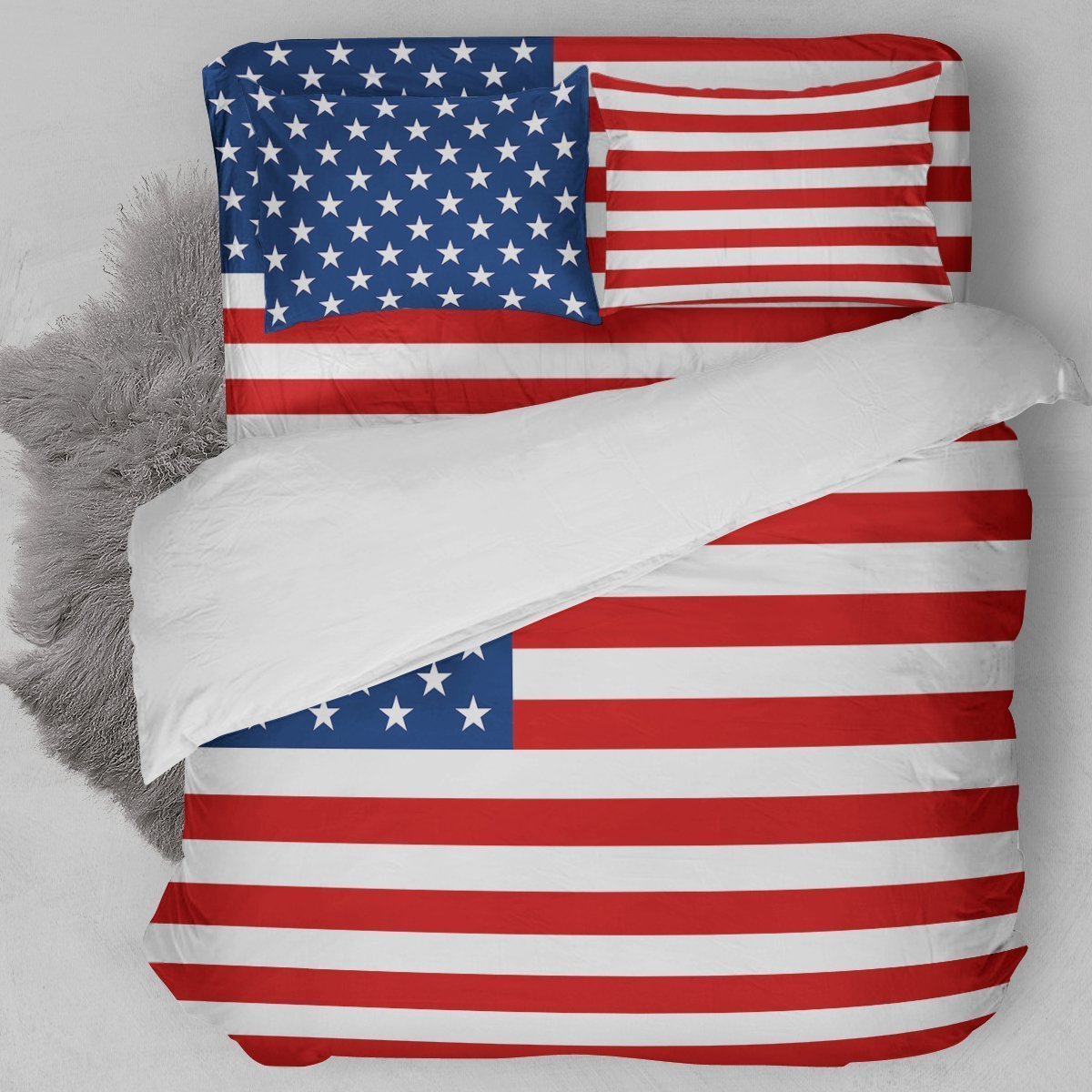American Flag Duvet Cover Bedding Set