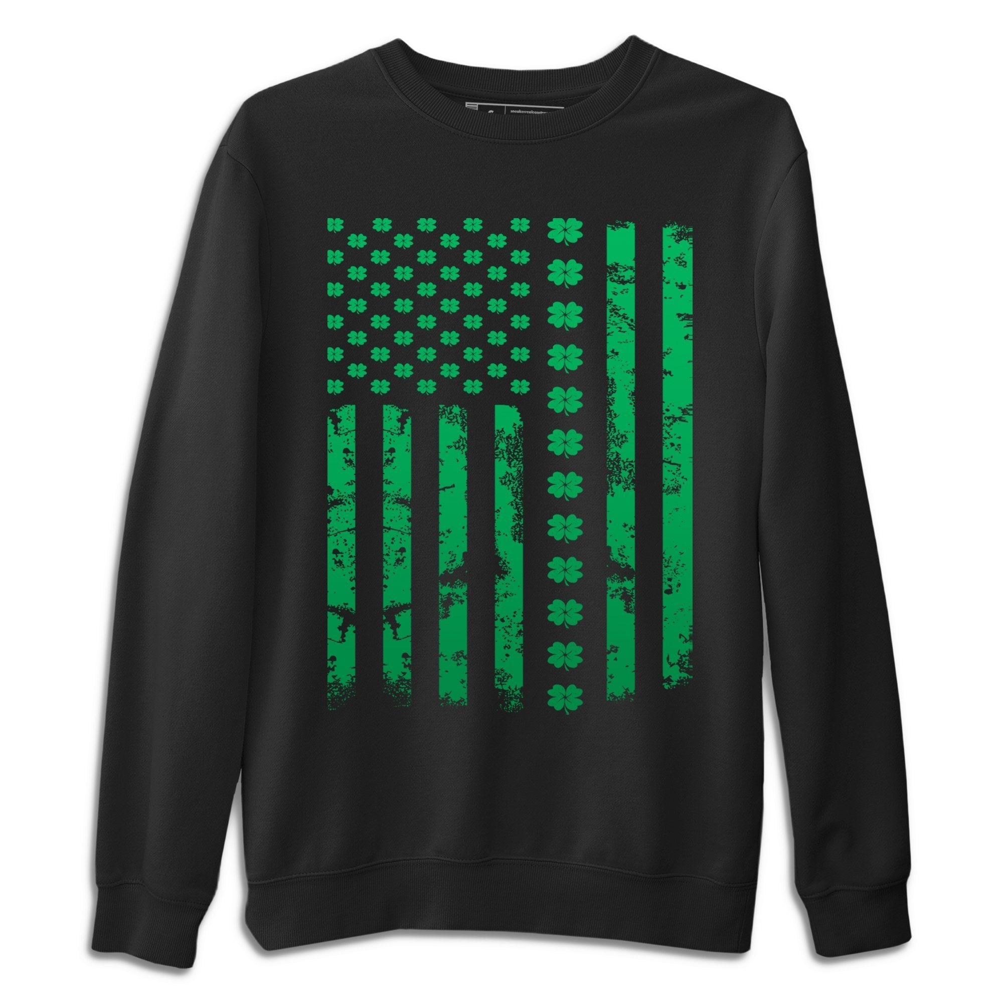 American Flag Unisex Sweater – Air Jordan 1 Lucky Green, Sneakers Matching Sweater