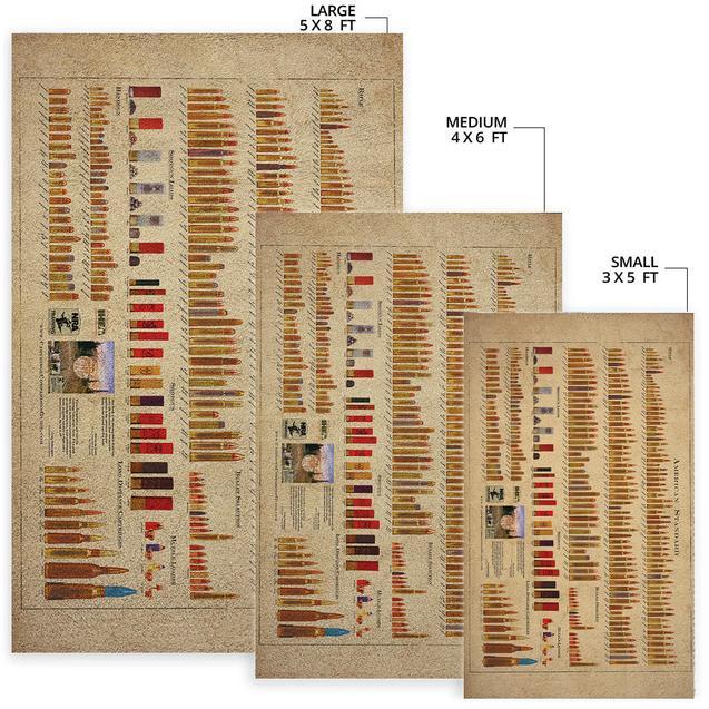 American Standard Bullets Rectangle Rug