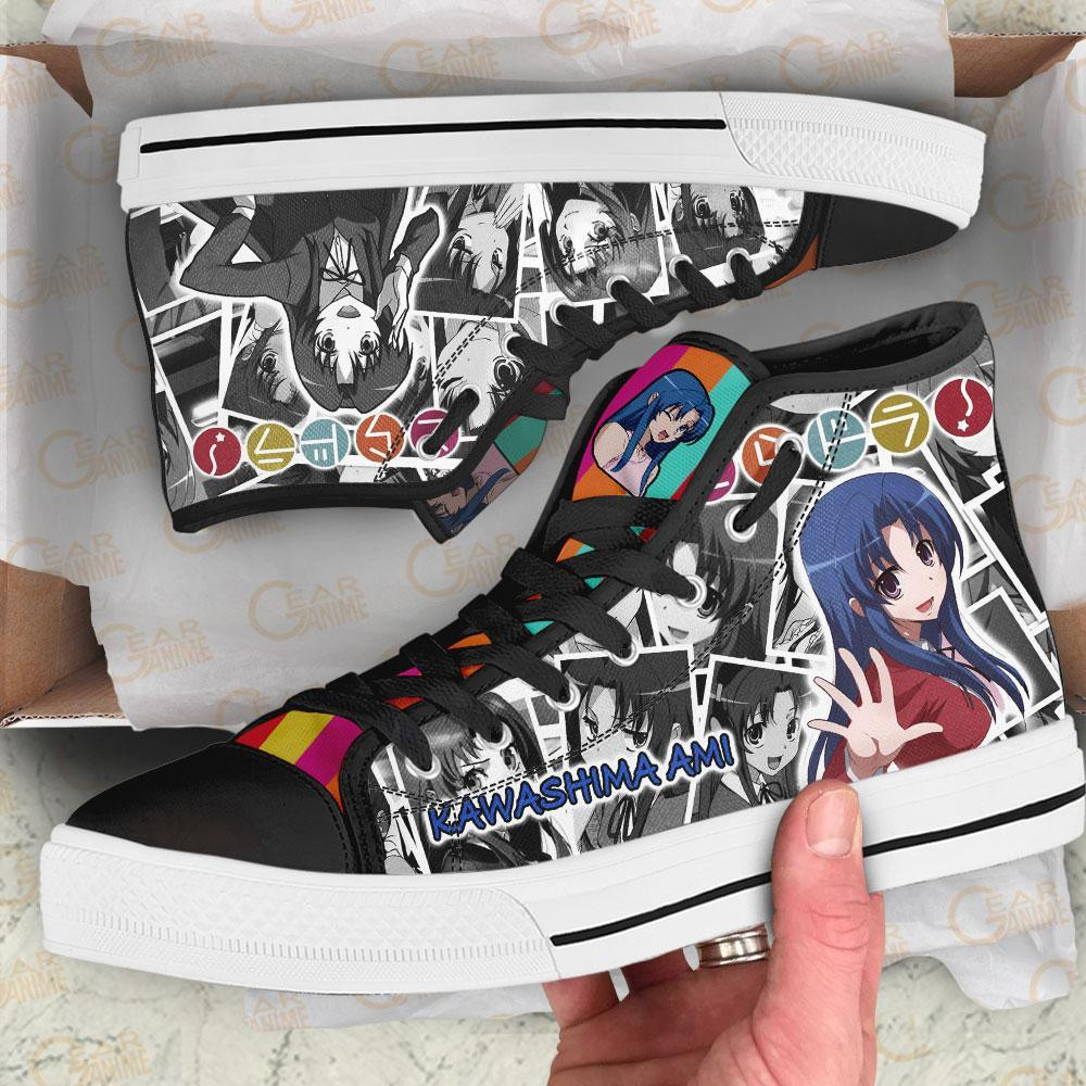 Ami Kawashima High Top Shoes Custom Manga Anime Toradora Sneakers