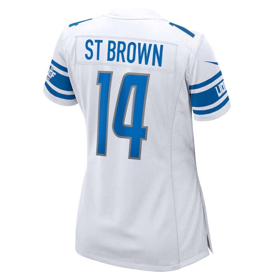 Amon-Ra St. Brown Detroit Lions Women’s Player Game Stitched Jersey – White