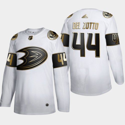 Anaheim Anaheim Ducks #44 Michael Del Zotto Men’s White Golden Edition Stitched NHL Jersey Men’s